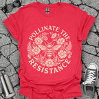 Pollinate The Resistance Bee & Wildflower Graphic T-Shirt