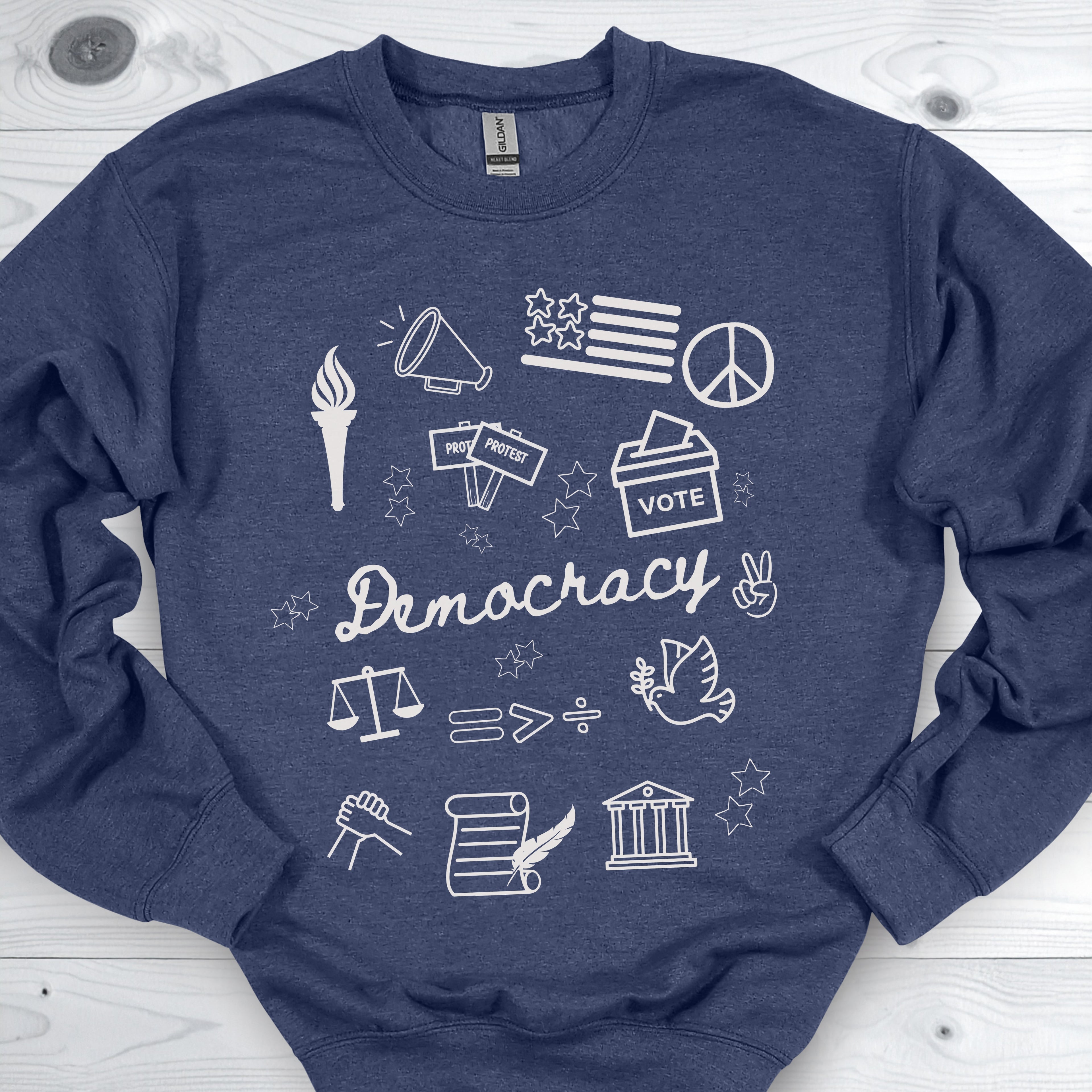 Nantifa Democracy Doodle Sweatshirt
