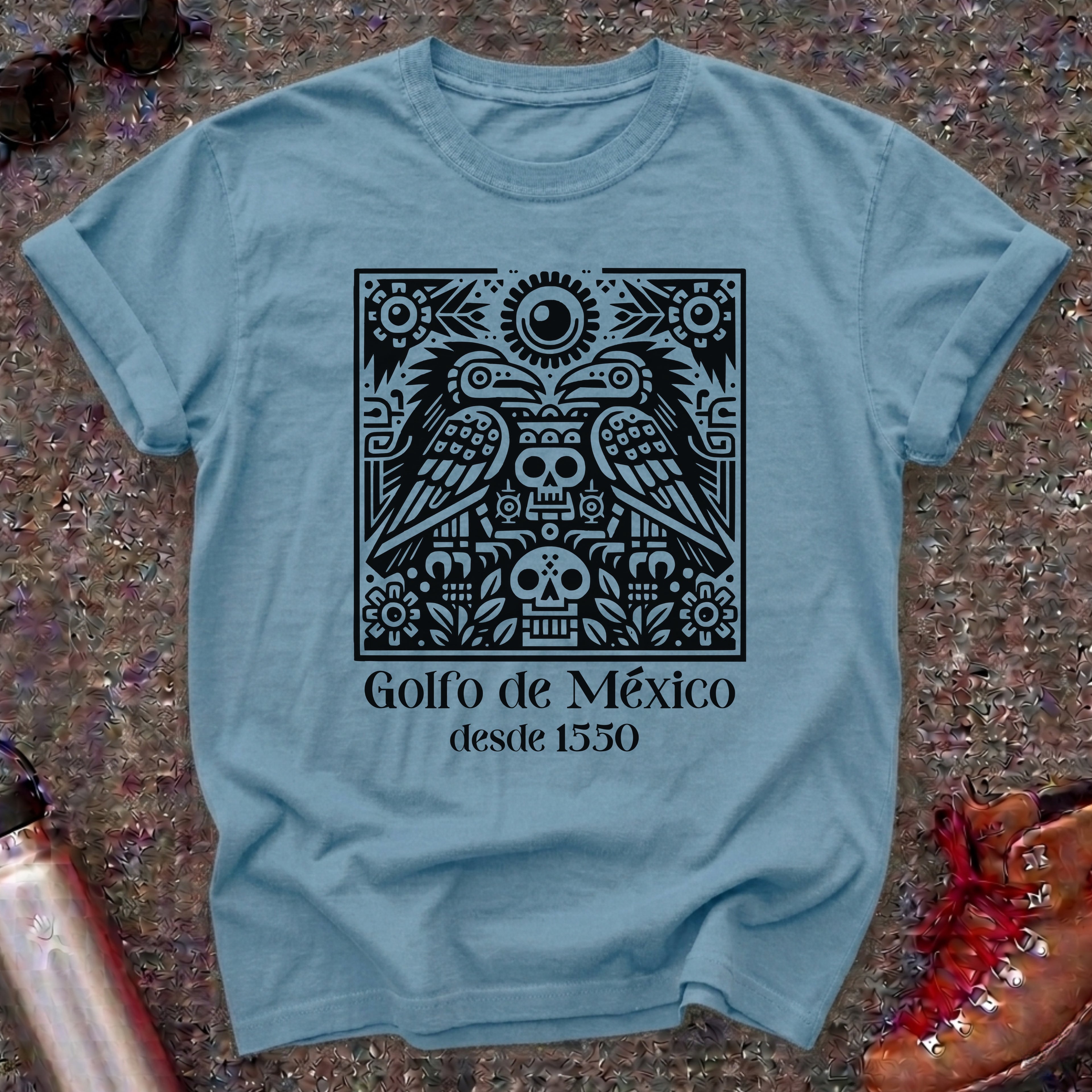 Gulf of Mexico Aztec Crows Shirt