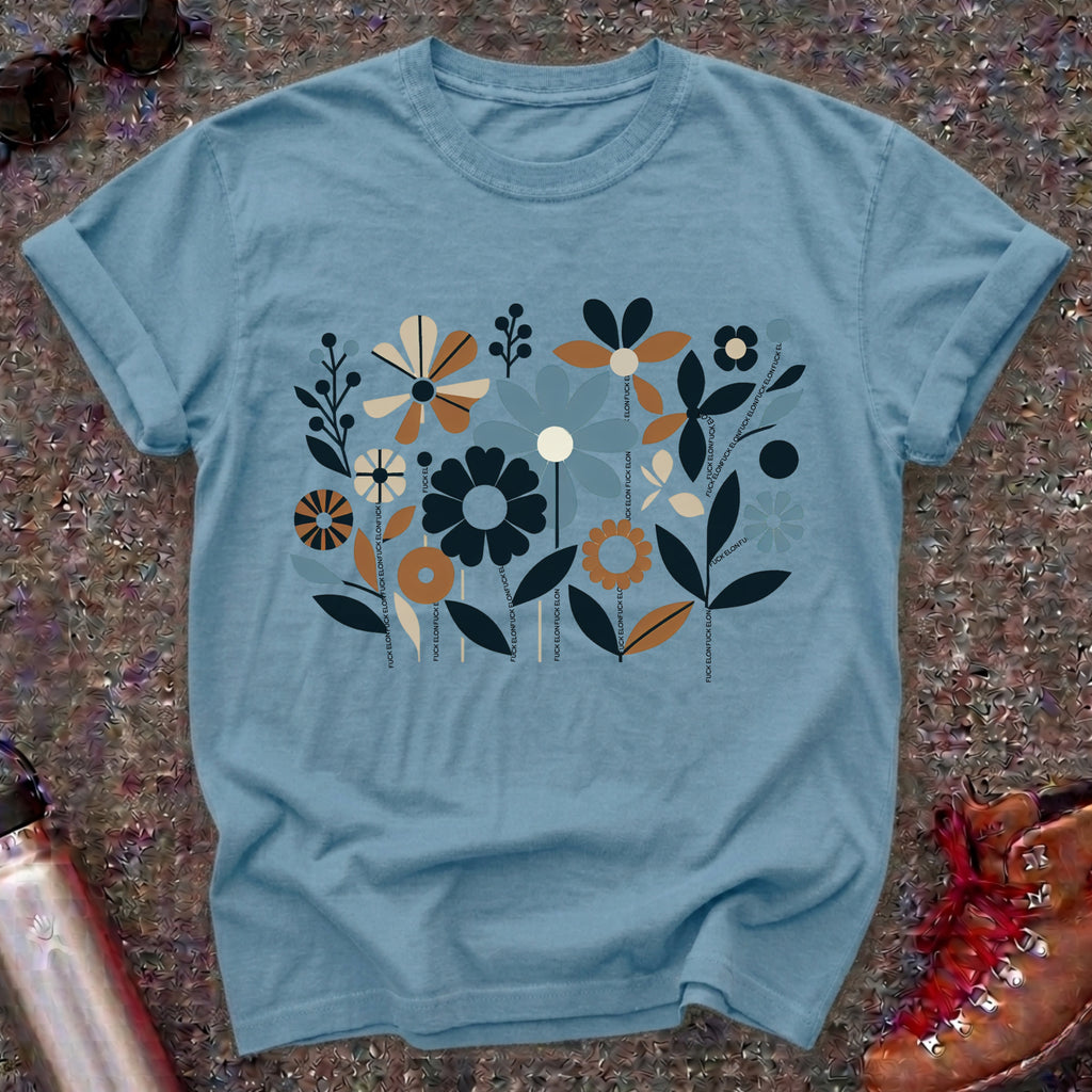Subtle Fuck Elon Flower Shirt