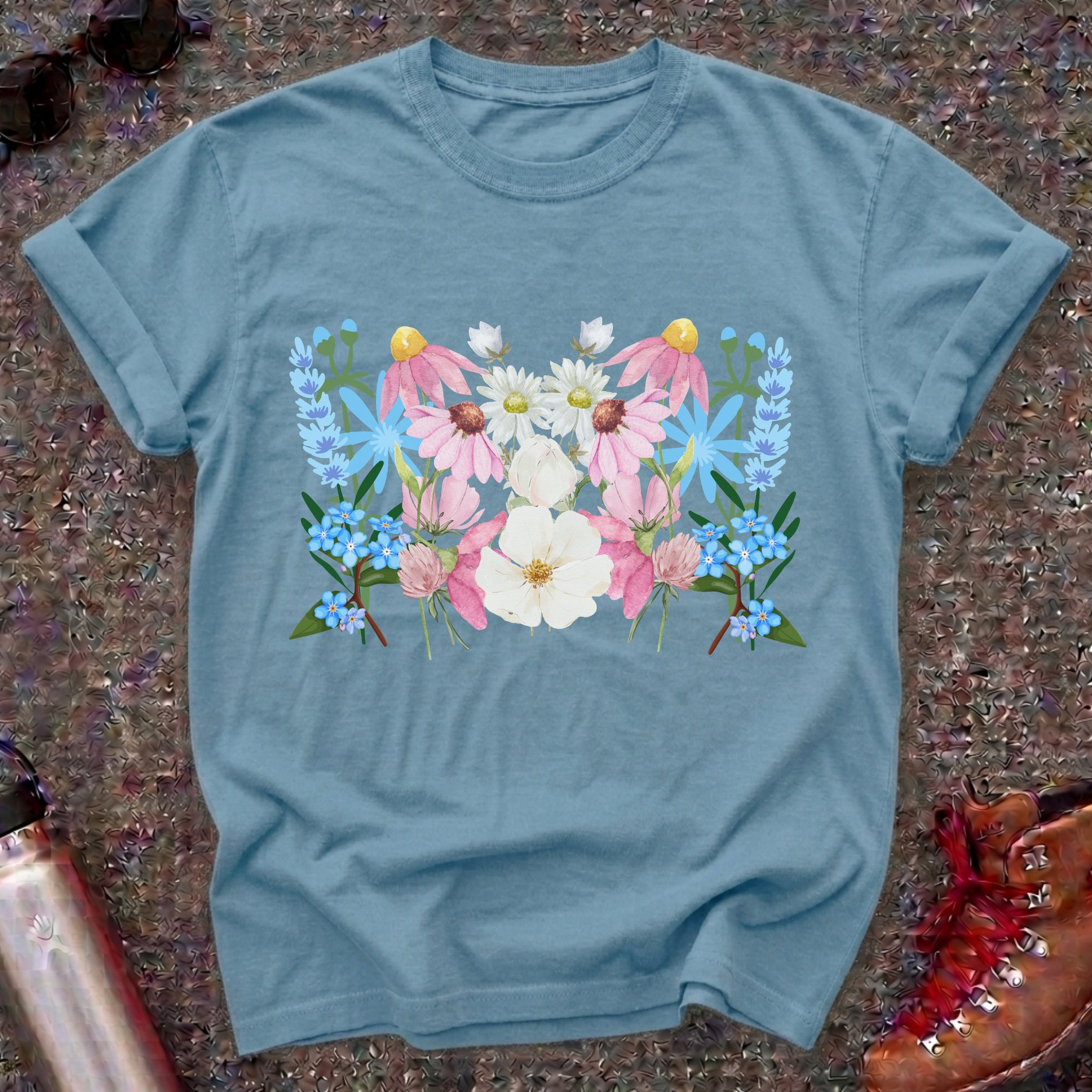 Trans Pride Floral Flag Shirt