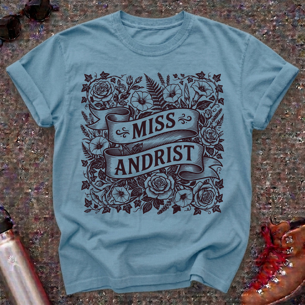 Vintage Floral Misandrist Feminist TShirt
