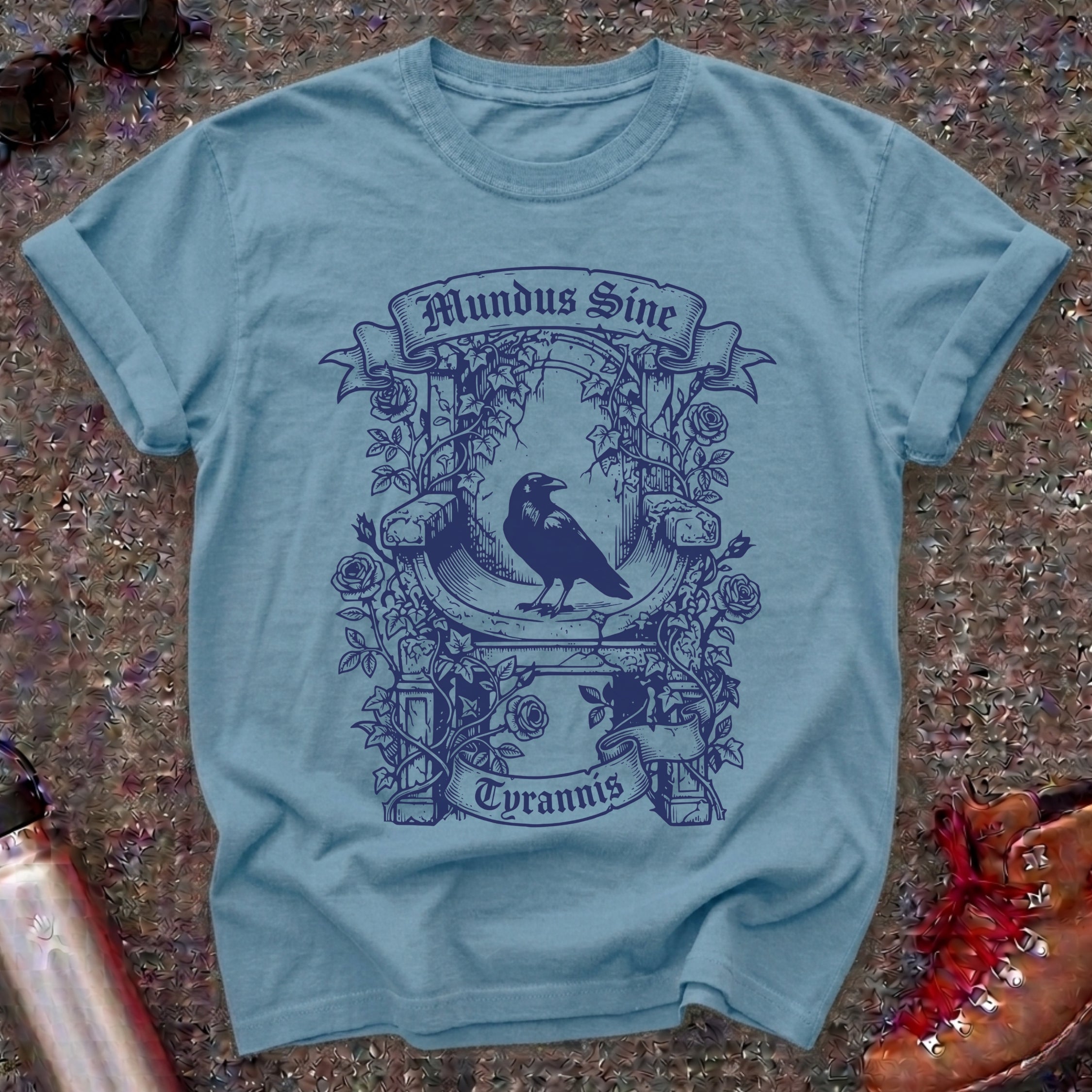 Dark Academia Raven Mundus Sine Tyrannis Shirt