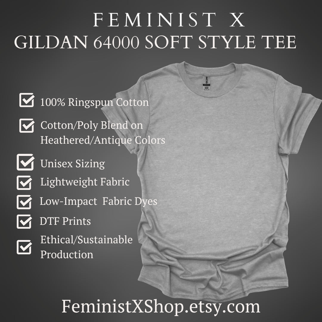 Black Cat Feminist Goth Tee