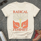 Radical Feminist Retro Floral Tshirt