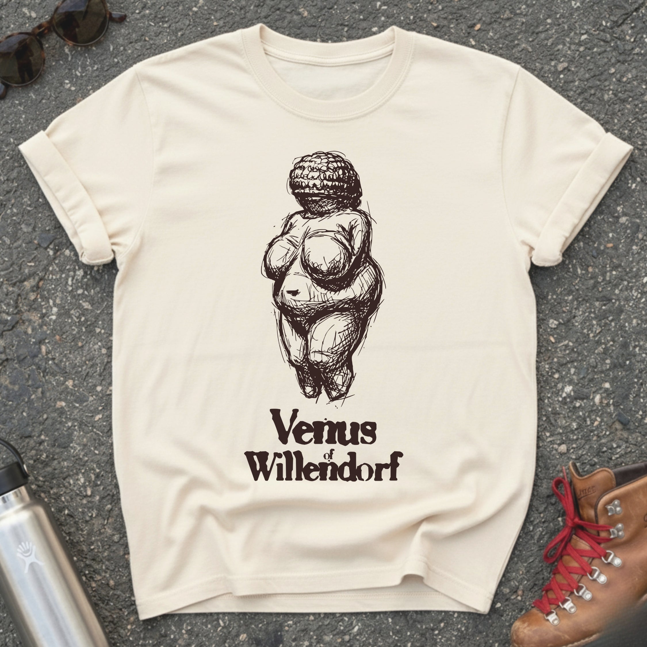 Goddess Statue Venus of Willendorf Shirt