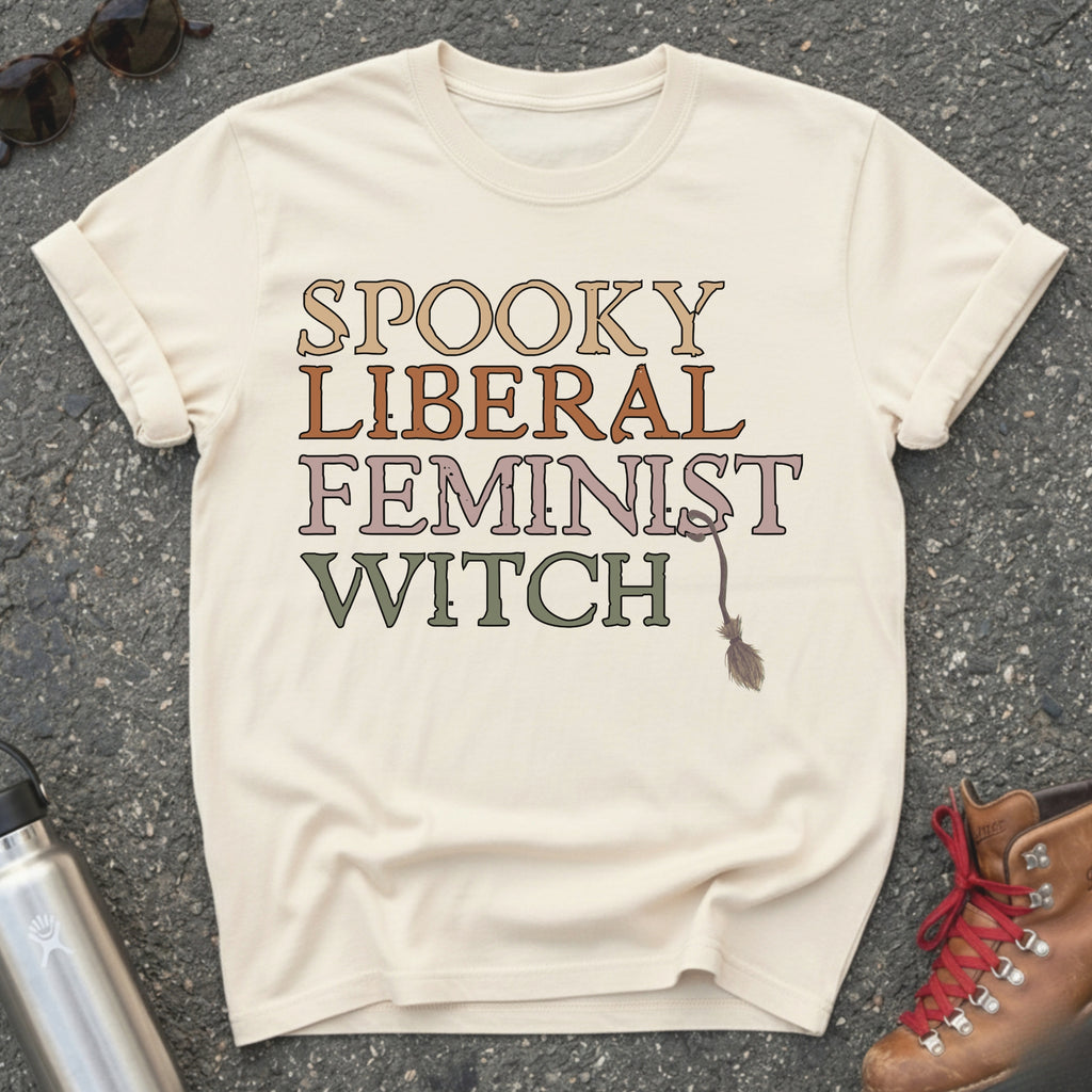 Spooky Liberal Feminist Witch Shirt