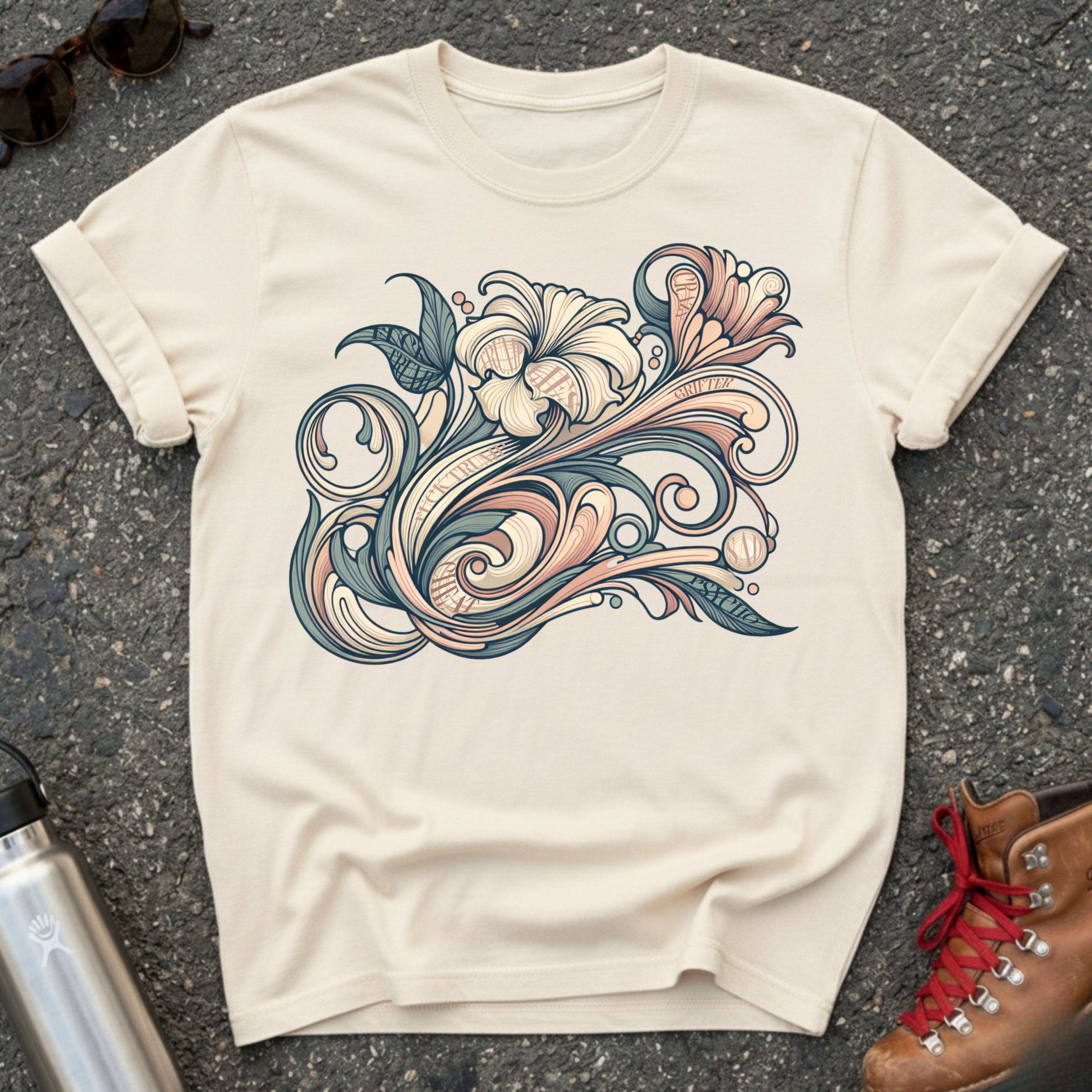 Hidden Message Botanical Protest Shirt