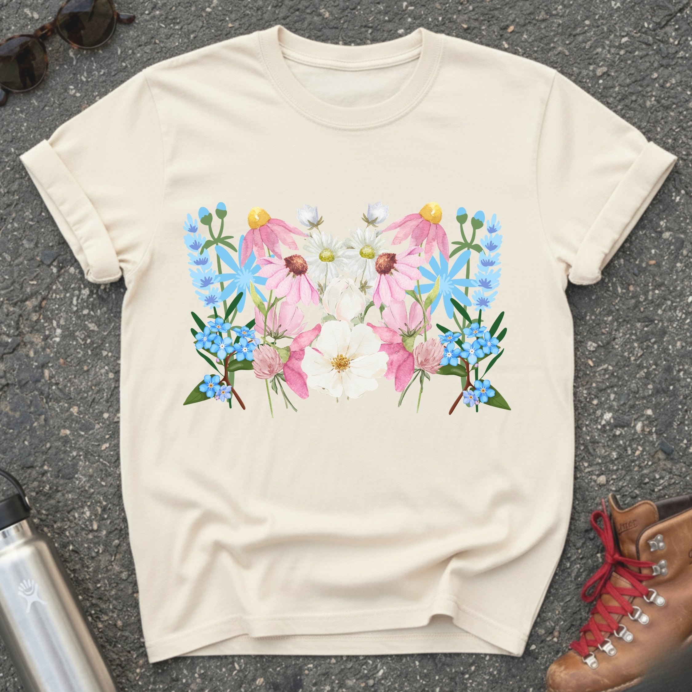 Trans Pride Floral Flag Shirt