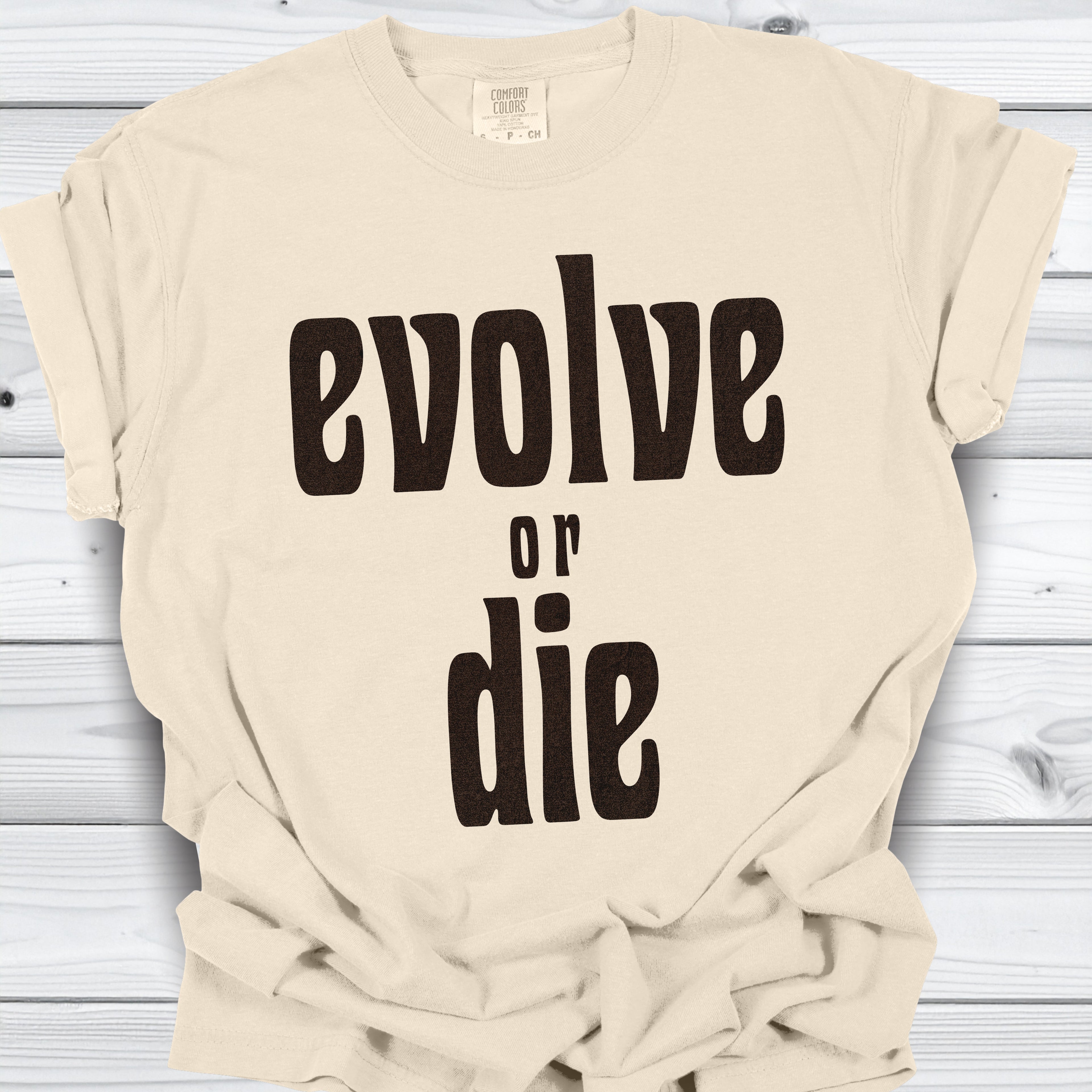 Evolve or Die – Vintage Statement Tee