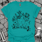 Take Up Space Floral Graphic Tee