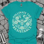 Pollinate The Resistance Bee & Wildflower Graphic T-Shirt