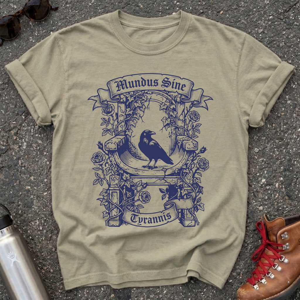 Dark Academia Raven Mundus Sine Tyrannis Shirt
