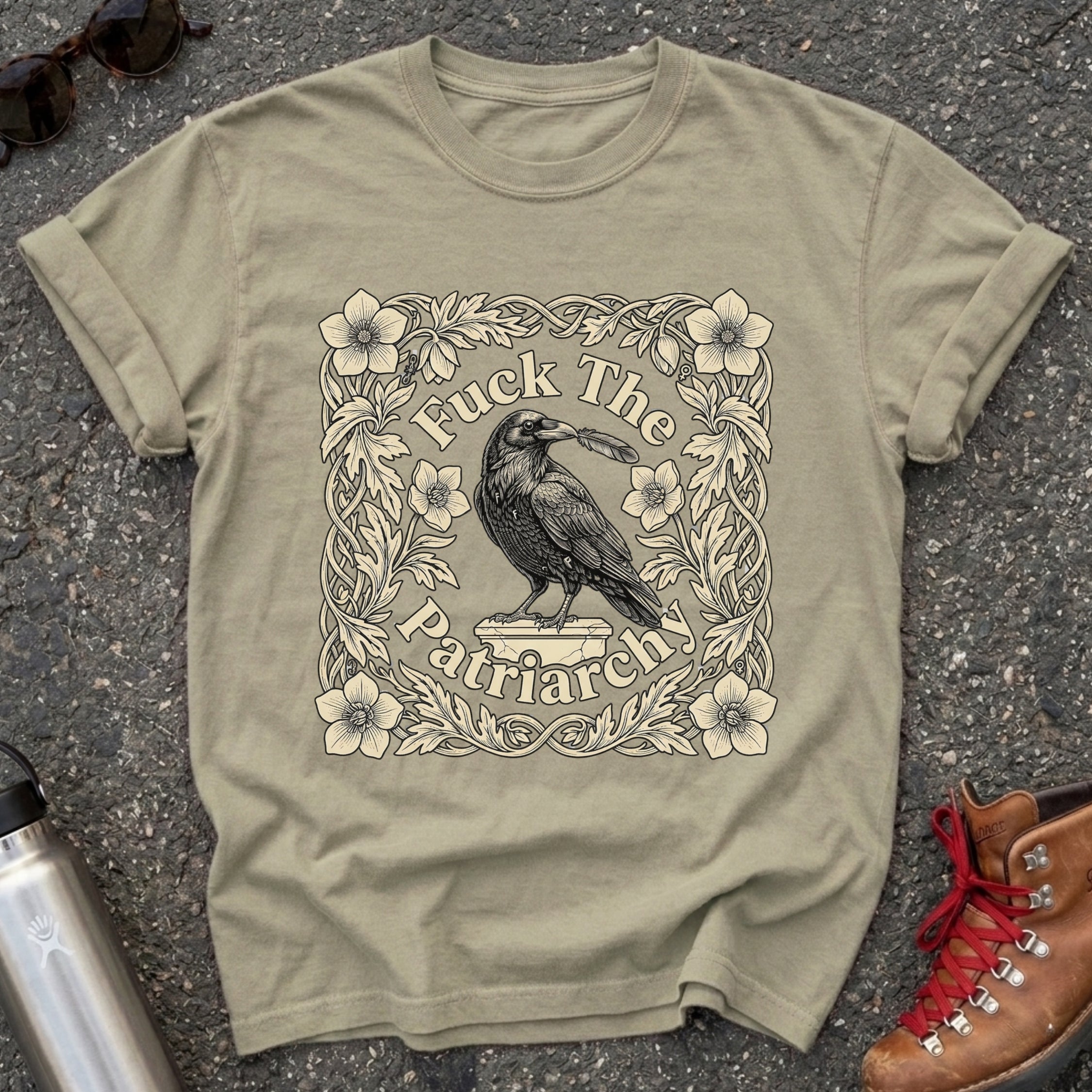 Raven Feminist Graphic Tshirt
