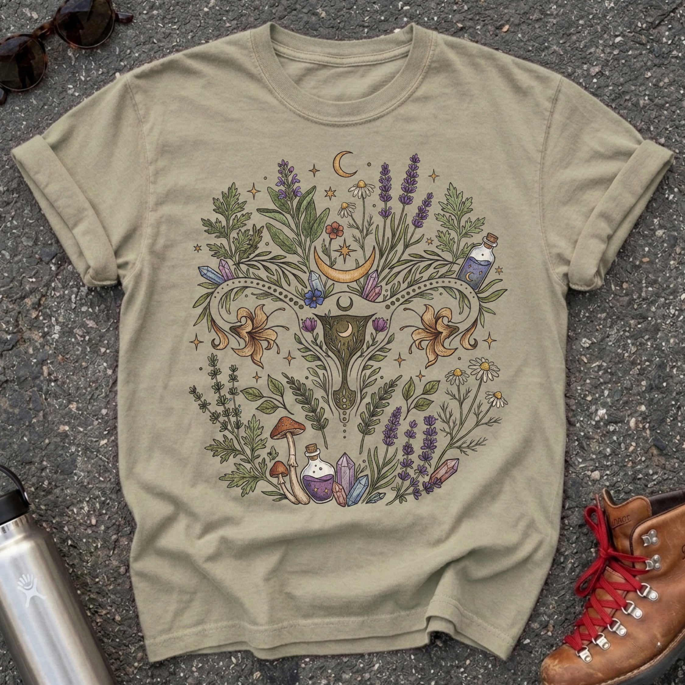 Sacred Apothecary Green Witch Tshirt