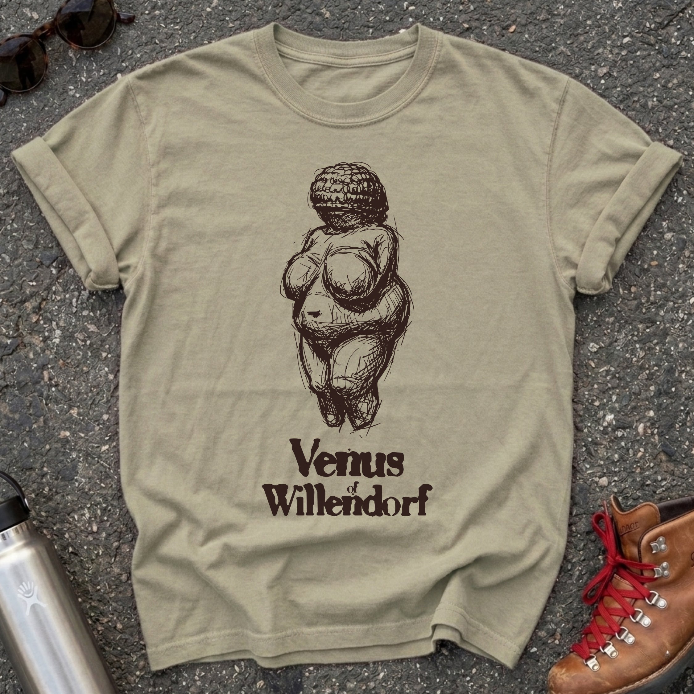 Goddess Statue Venus of Willendorf Shirt