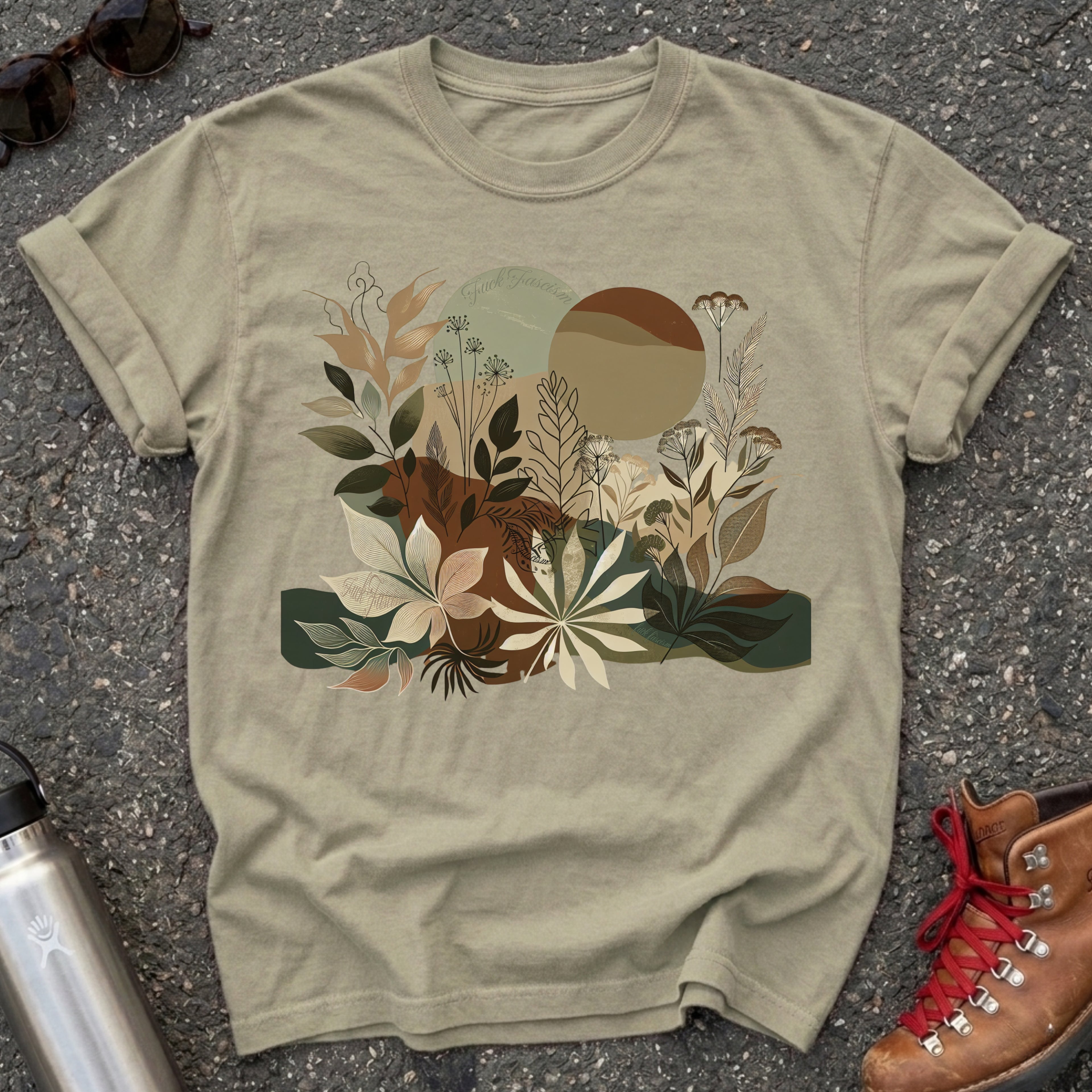 Hidden Message Botanical Protest Shirt