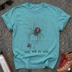 Girls Will Be Girls Black Widow Shirt
