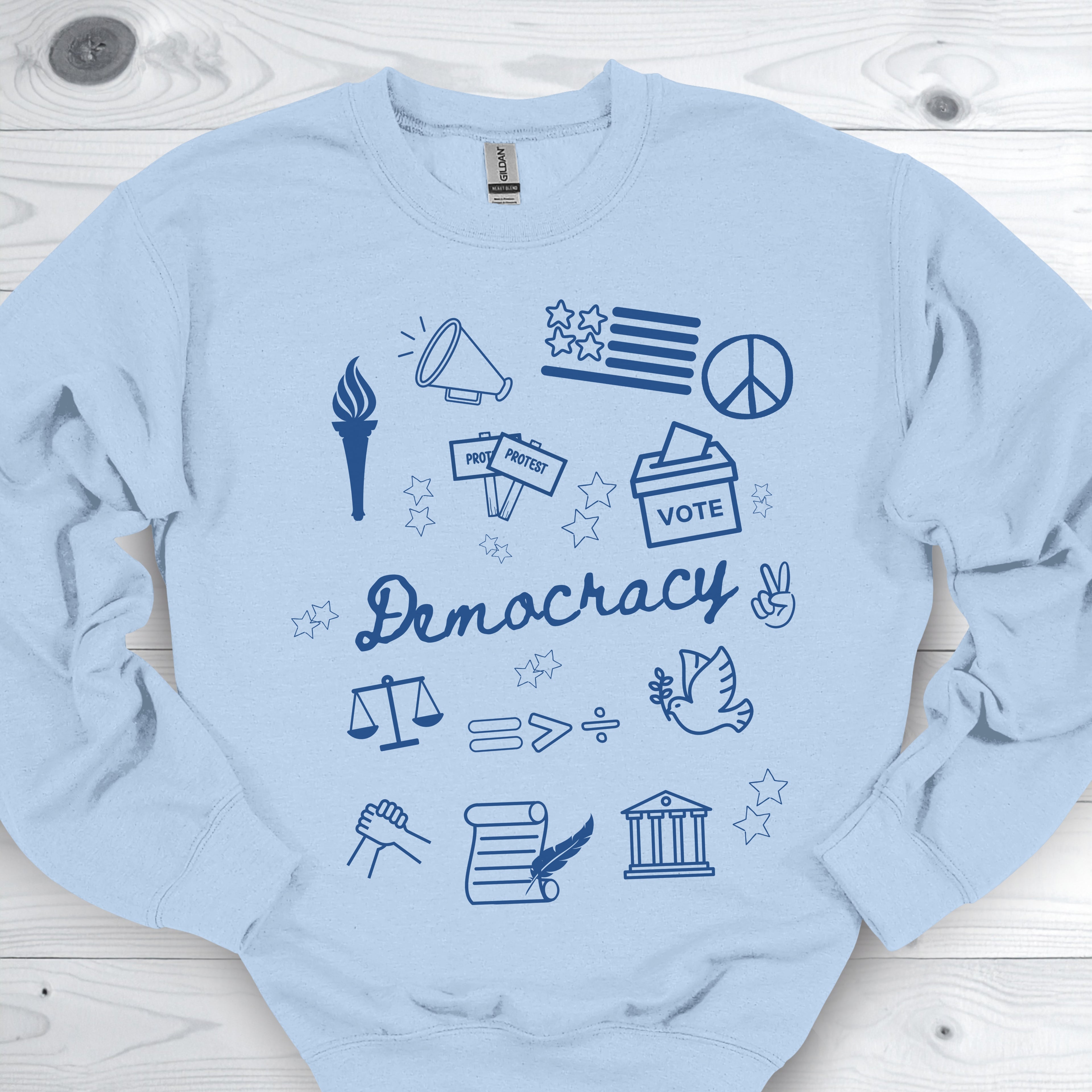 Nantifa Democracy Doodle Sweatshirt