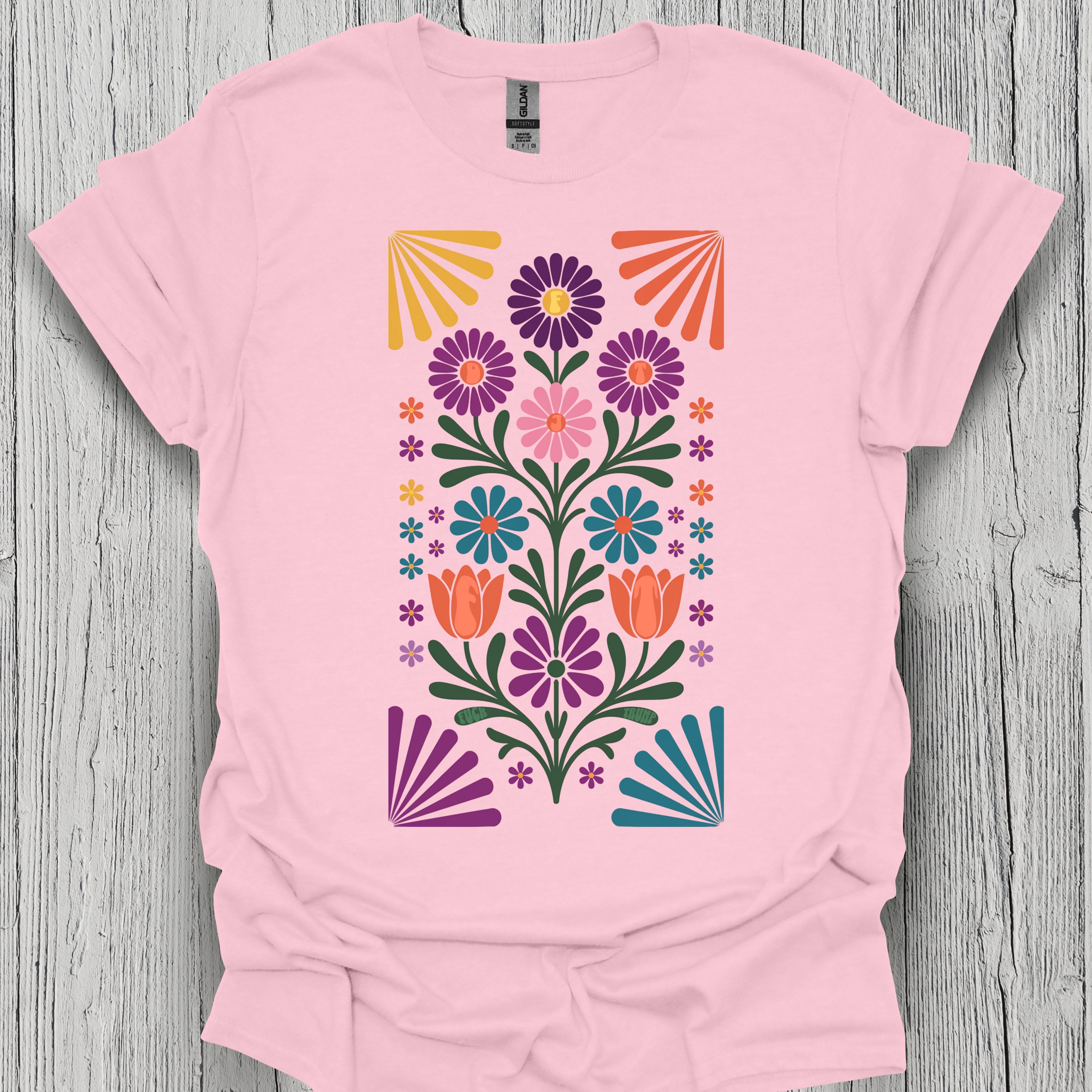 Subtle Folk Art FDT Flower Shirt