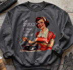 Pro Choice Sweatshirt - Funny Retro Feminist Abortion Rights Crewneck