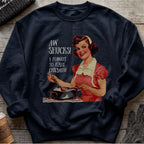 Pro Choice Sweatshirt - Funny Retro Feminist Abortion Rights Crewneck