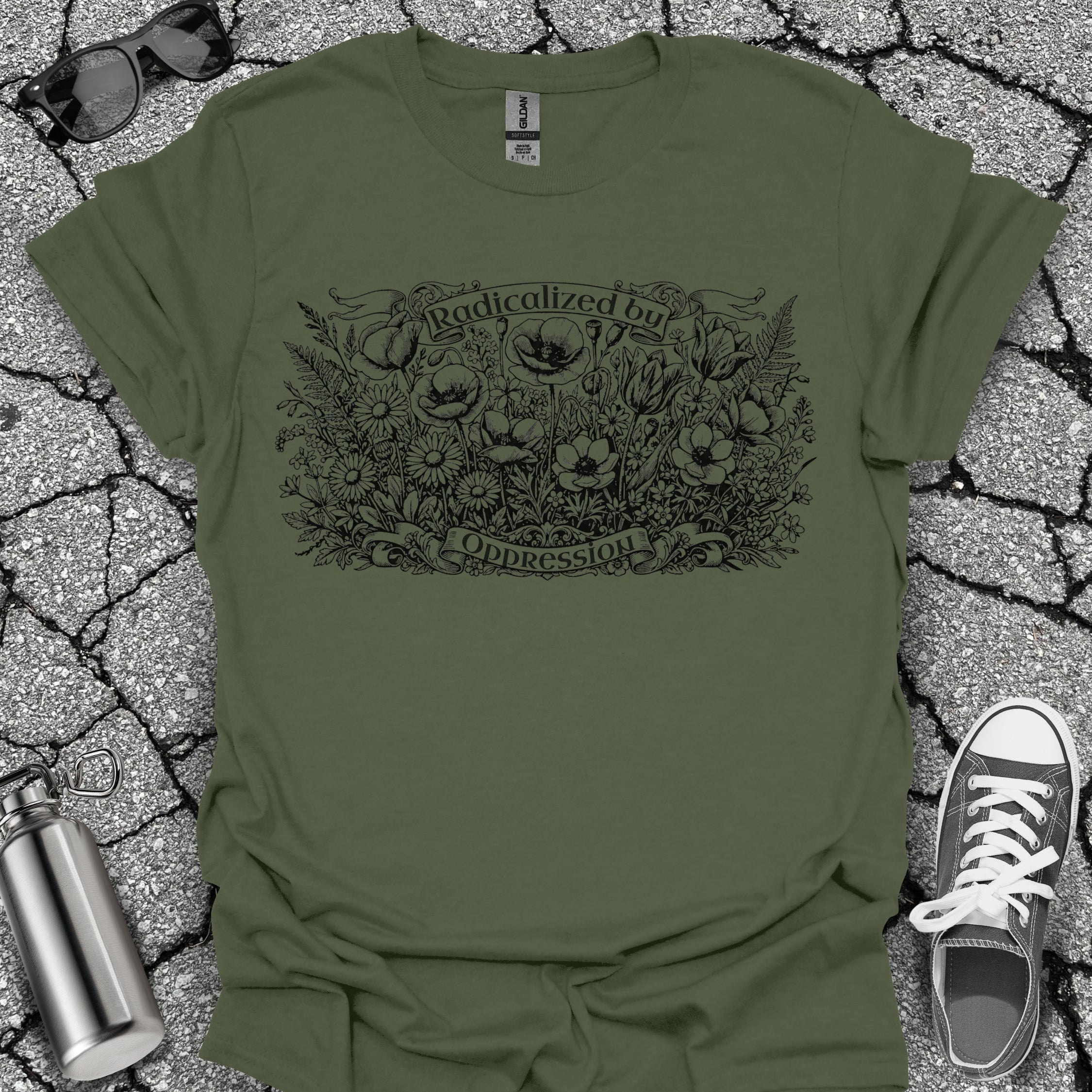 Radicalized Feminist Floral Tee
