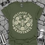 Pollinate The Resistance Bee & Wildflower Graphic T-Shirt