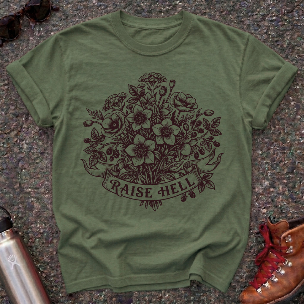 Raise Hell Feminist T Shirt