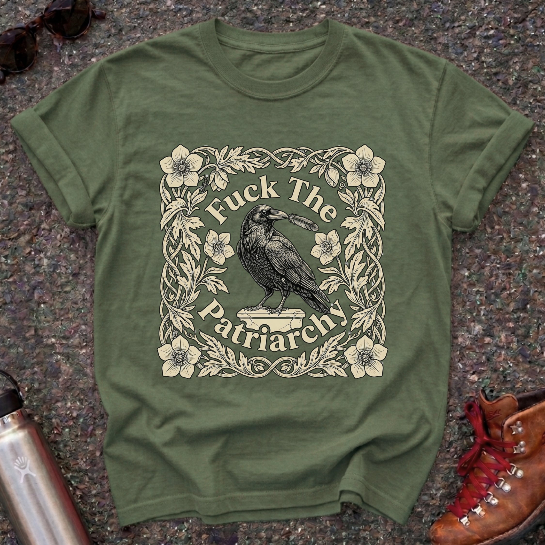 Raven Feminist Graphic Tshirt