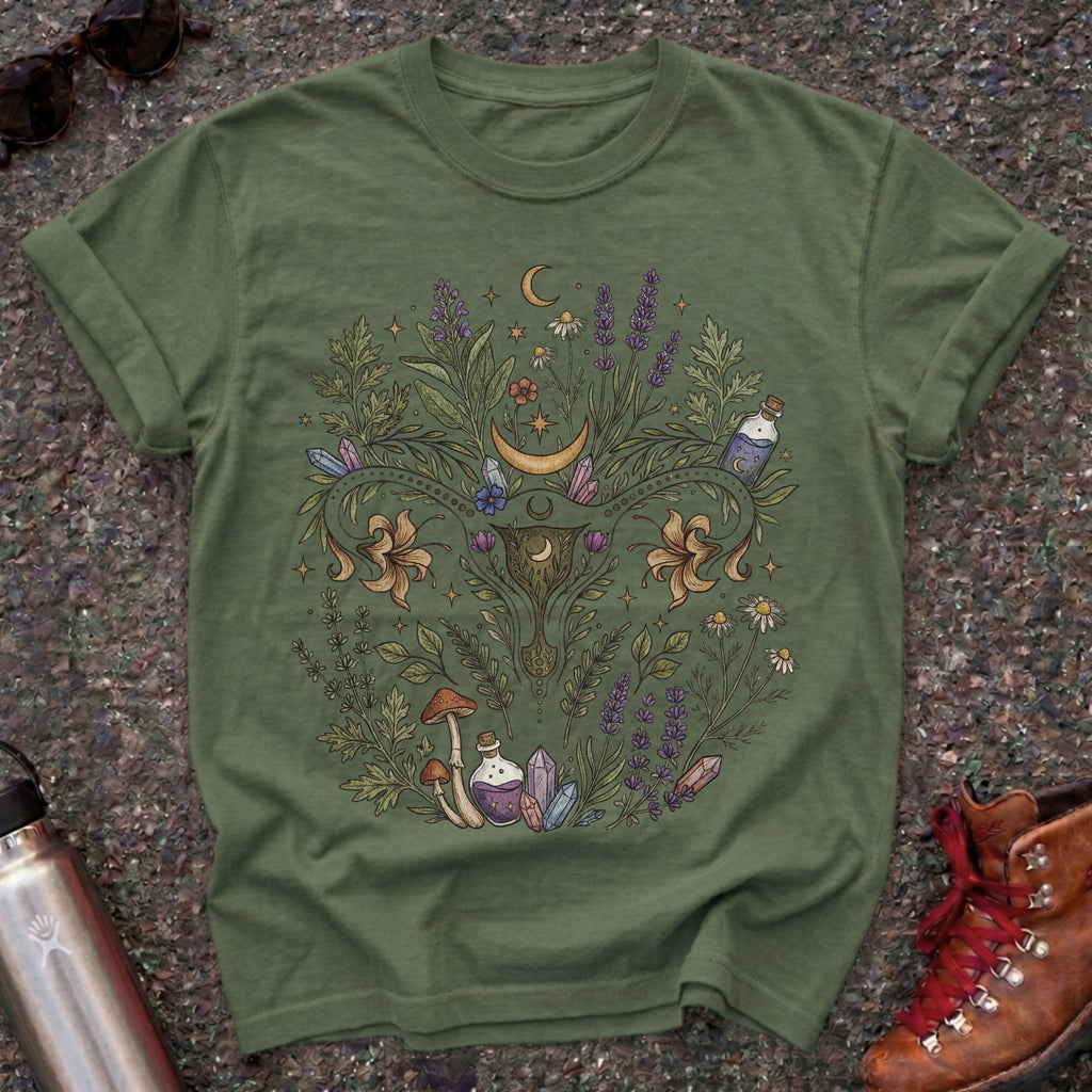 Sacred Apothecary Green Witch Tshirt
