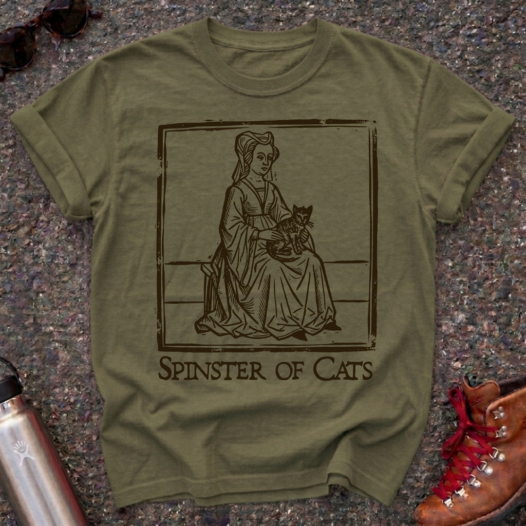 Medieval Cat Lady Spinster of Cats Shirt,