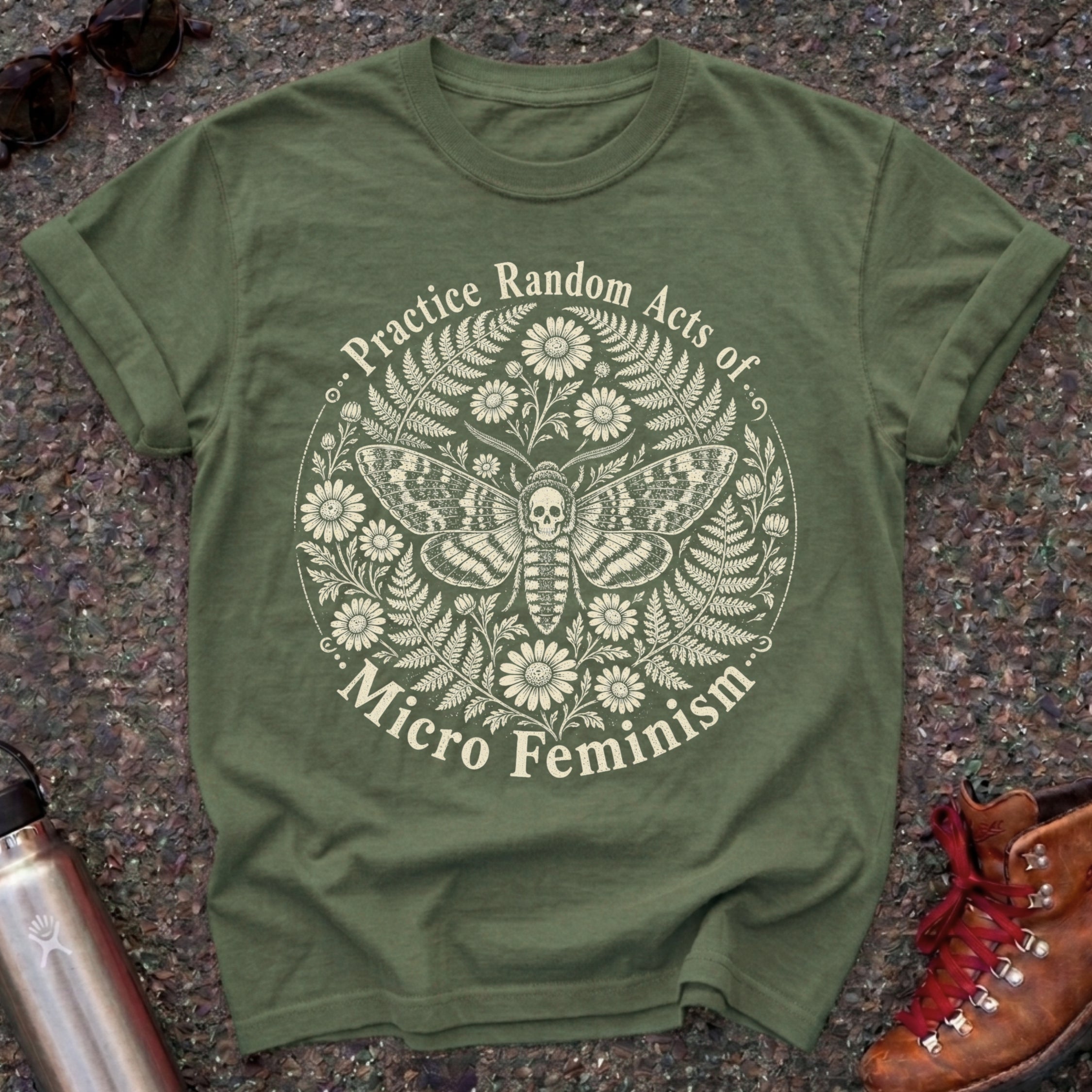 Feminist Death Head Moth Shirt