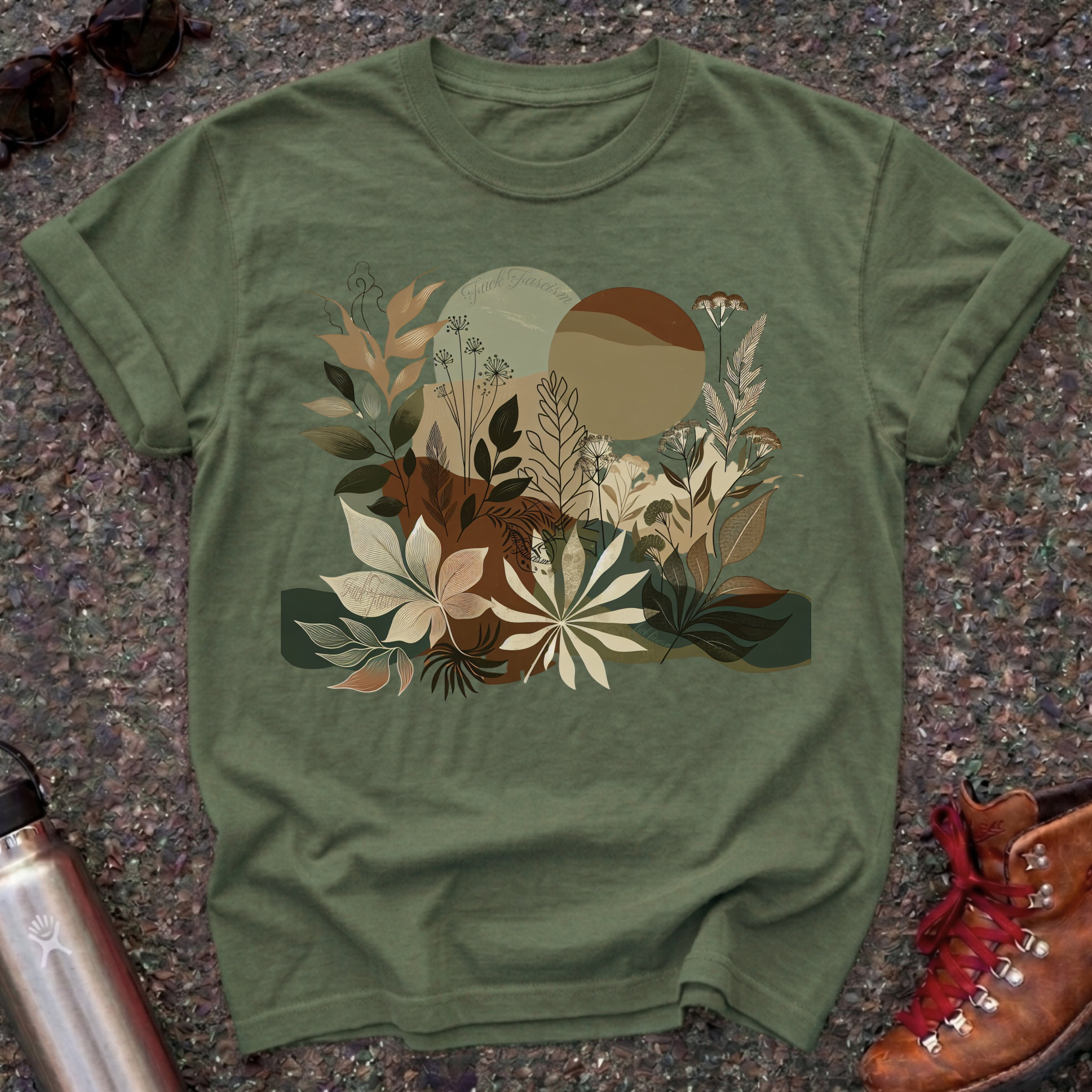 Hidden Message Botanical Protest Shirt