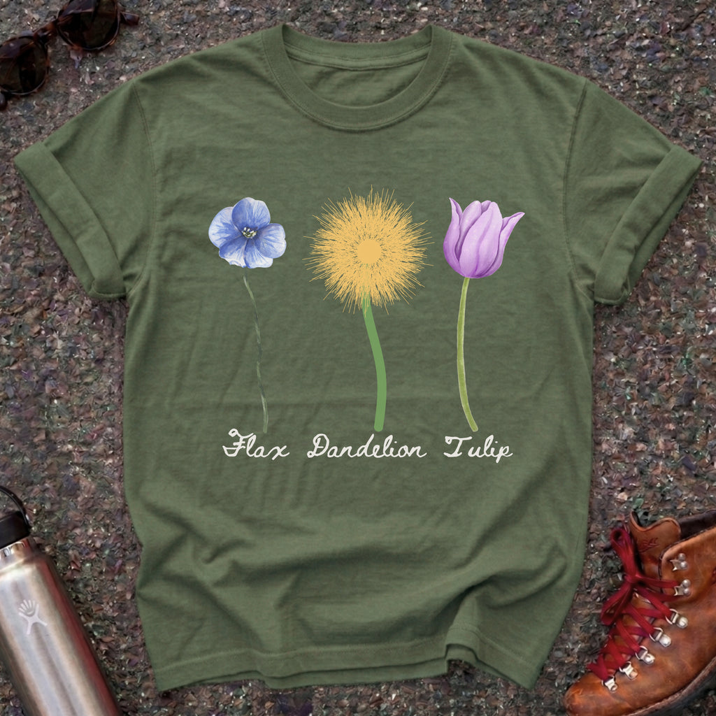 Flax Dandelion Tulip Anti-Trump Shirt
