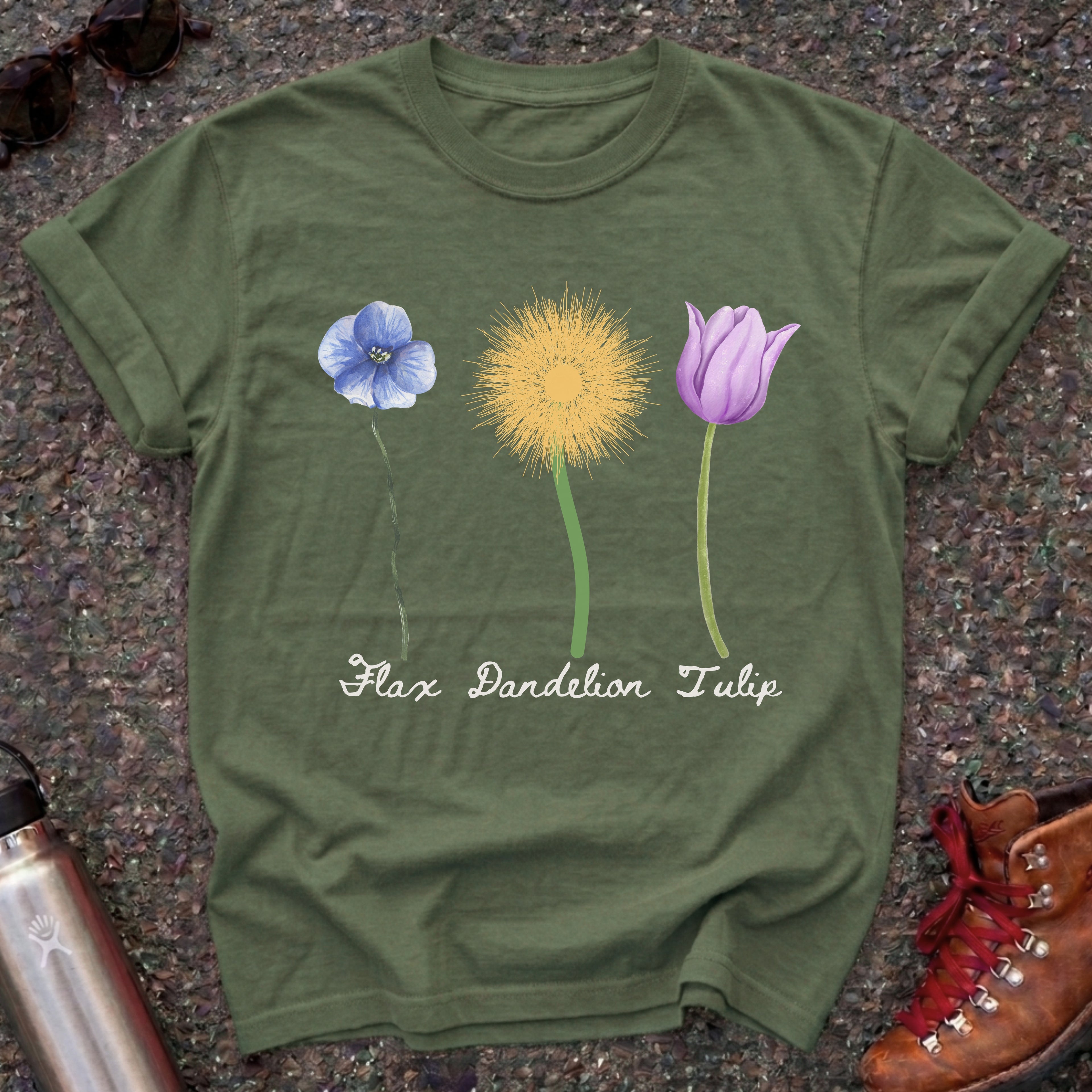 Flax Dandelion Tulip Anti-Trump Shirt