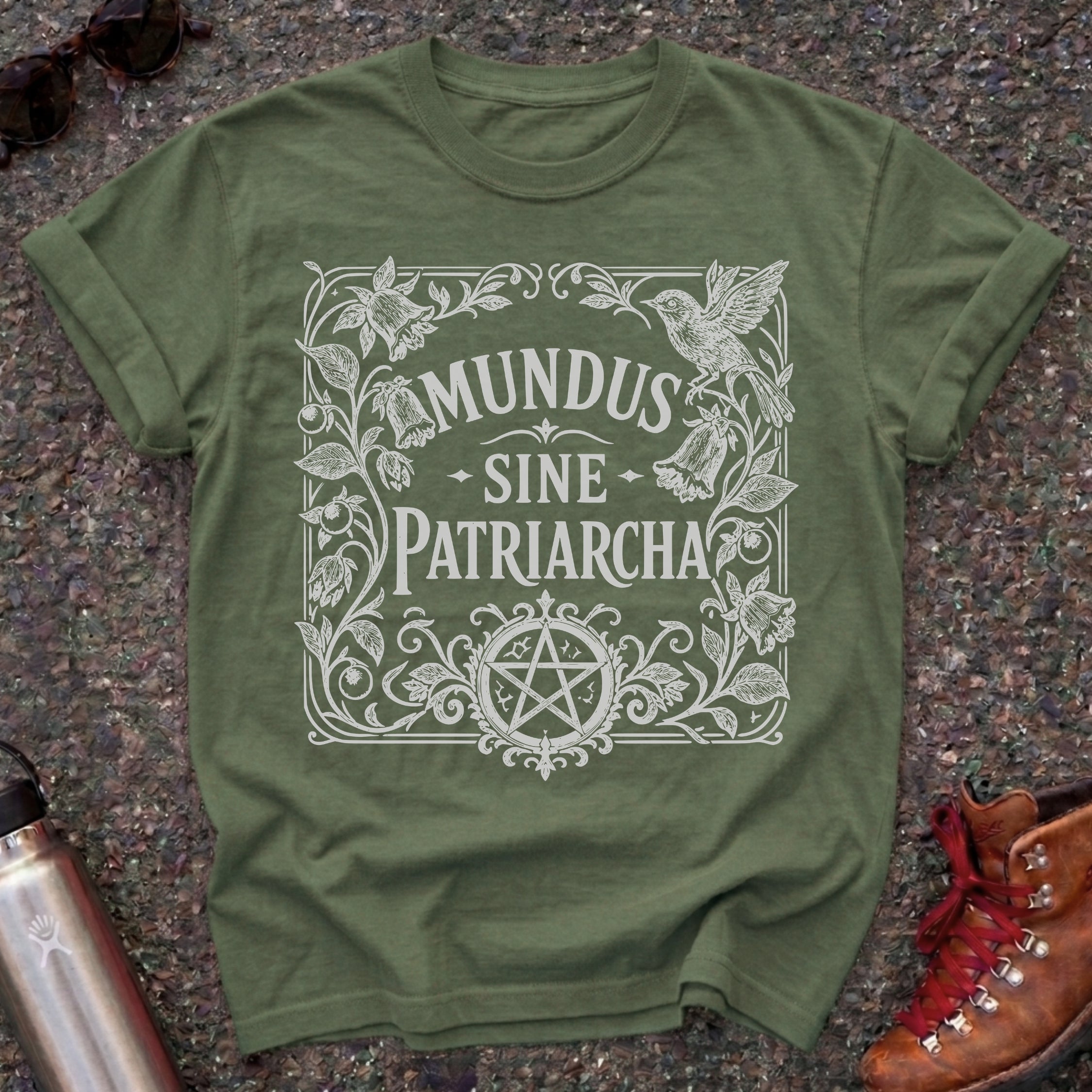 Feminist Mundus Sine Patriarcha Pentacle Shirt