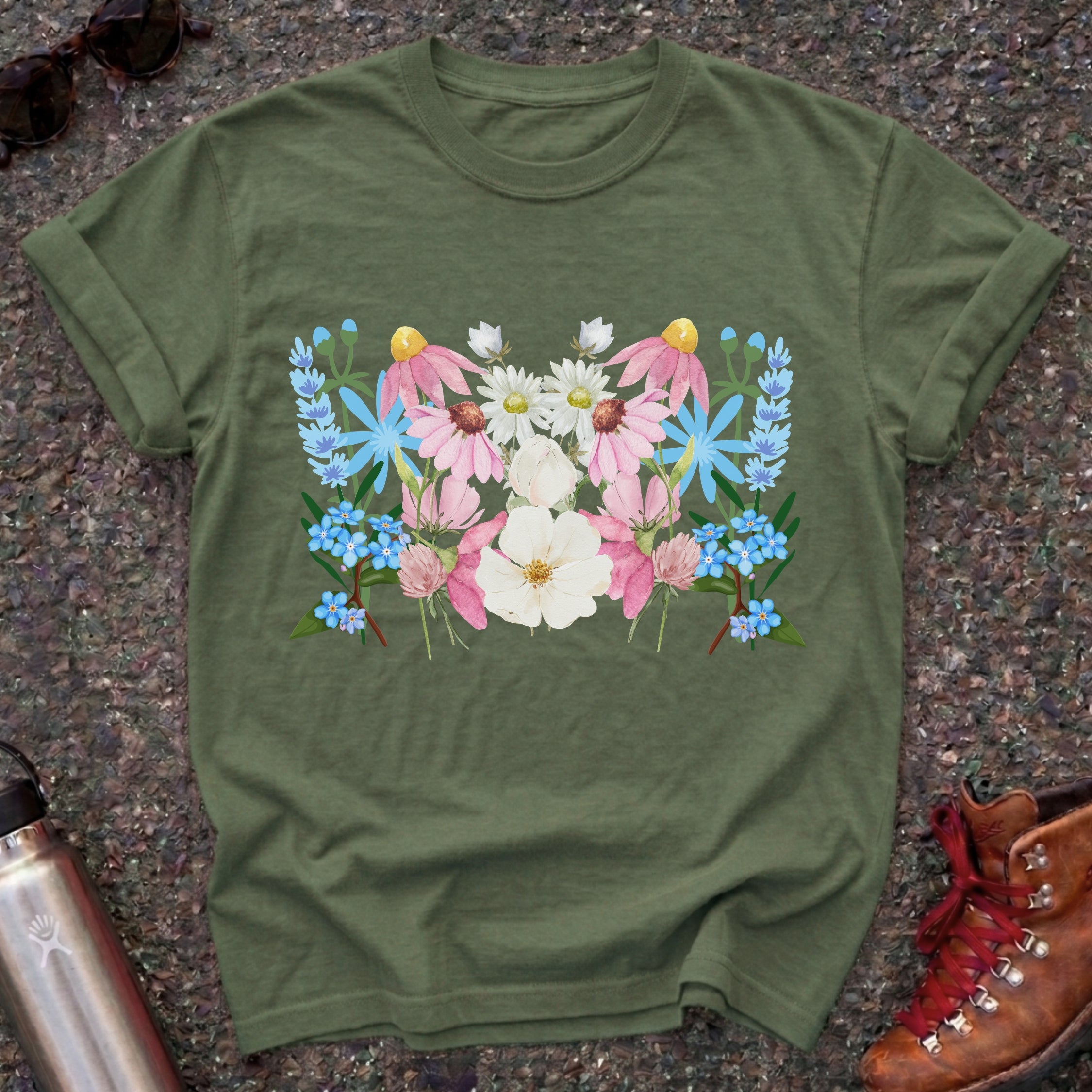 Trans Pride Floral Flag Shirt
