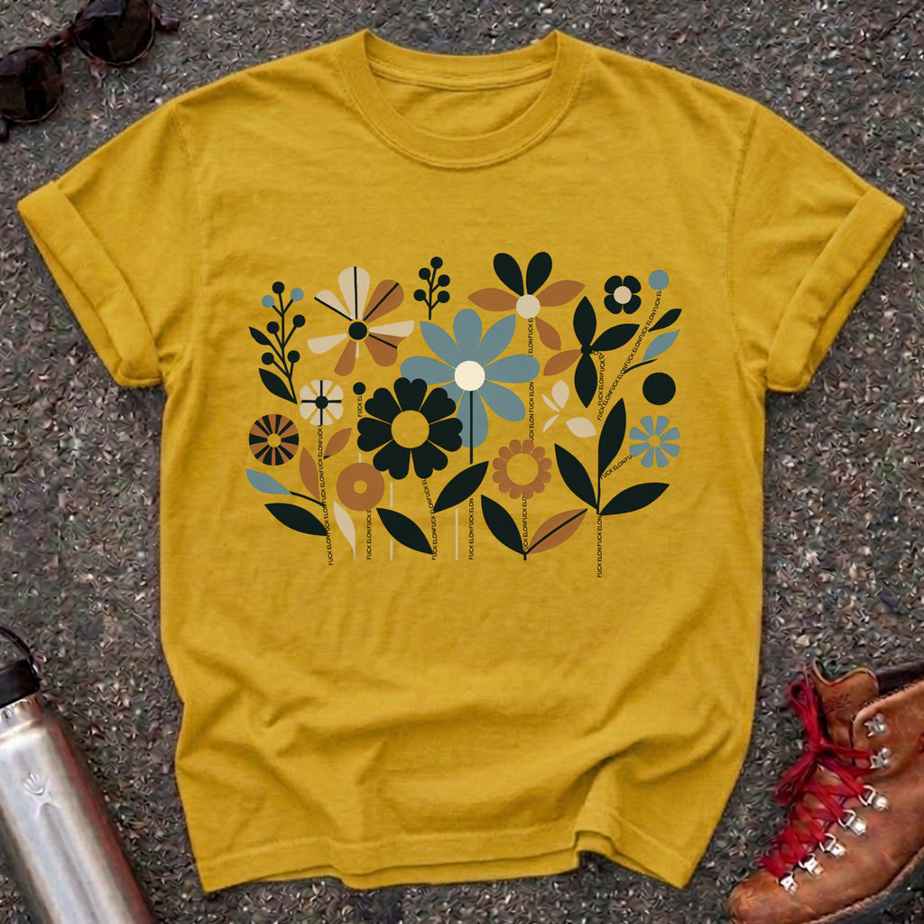 Subtle Fuck Elon Flower Shirt