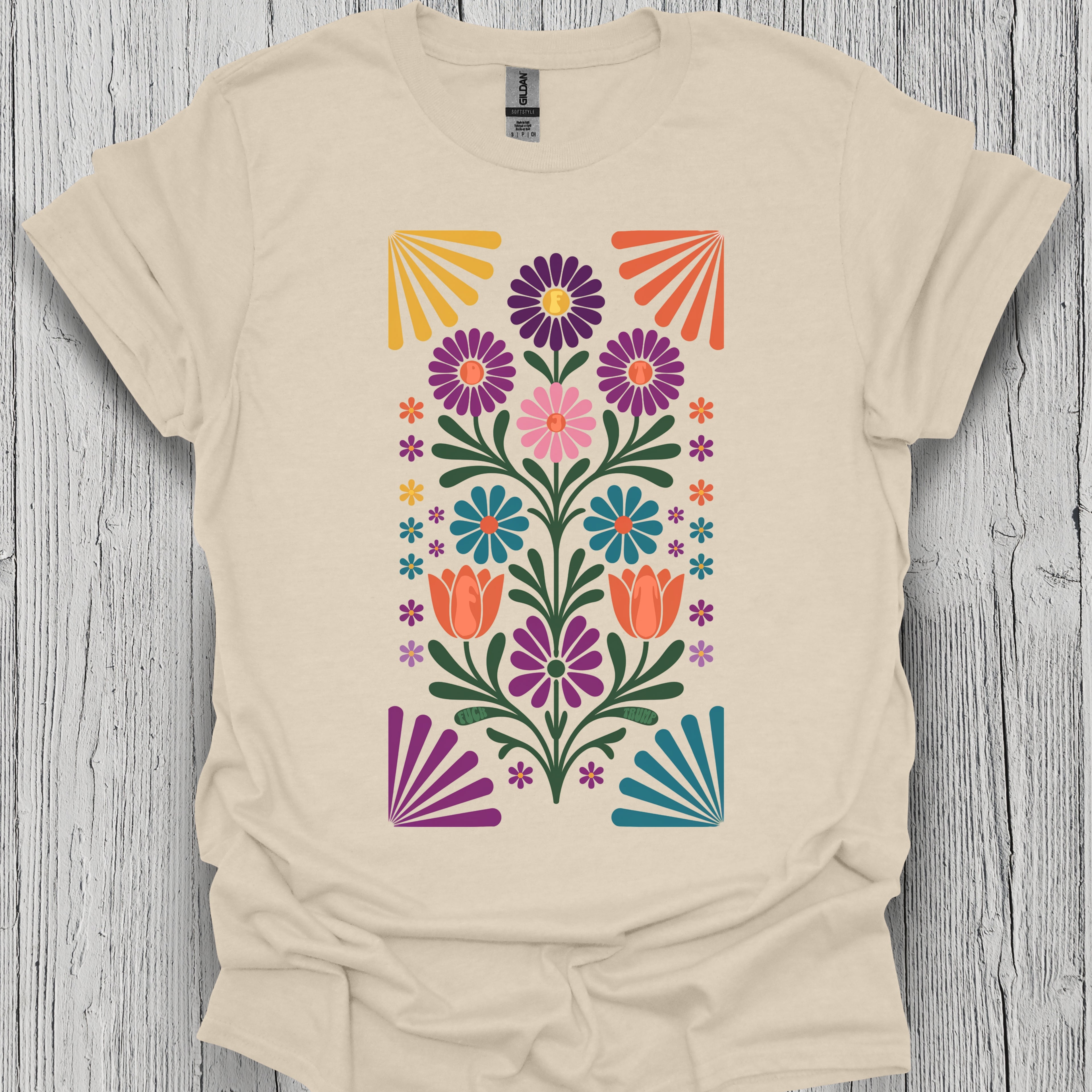 Subtle Folk Art FDT Flower Shirt