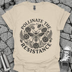 Pollinate The Resistance Bee & Wildflower Graphic T-Shirt