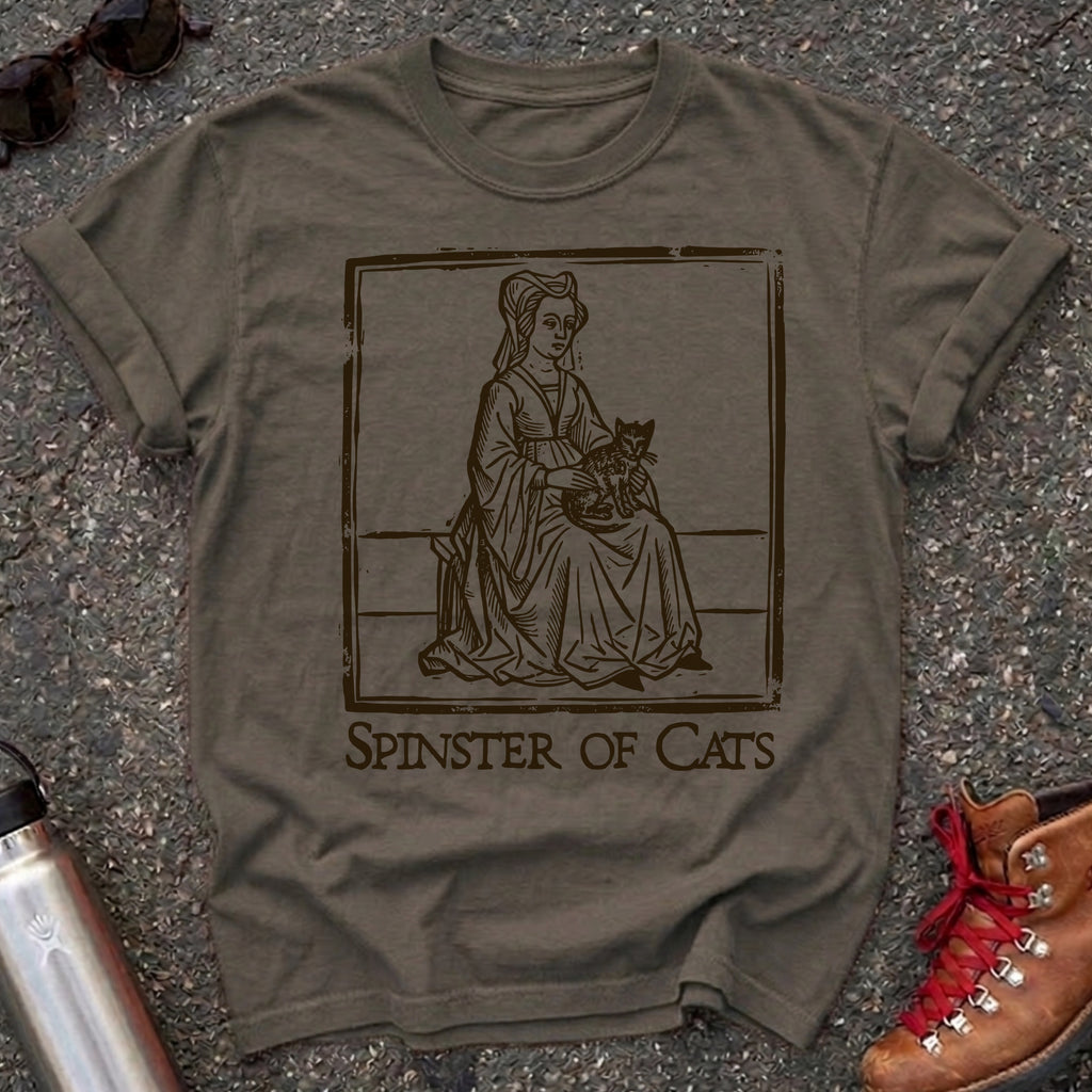 Medieval Cat Lady Spinster of Cats Shirt,