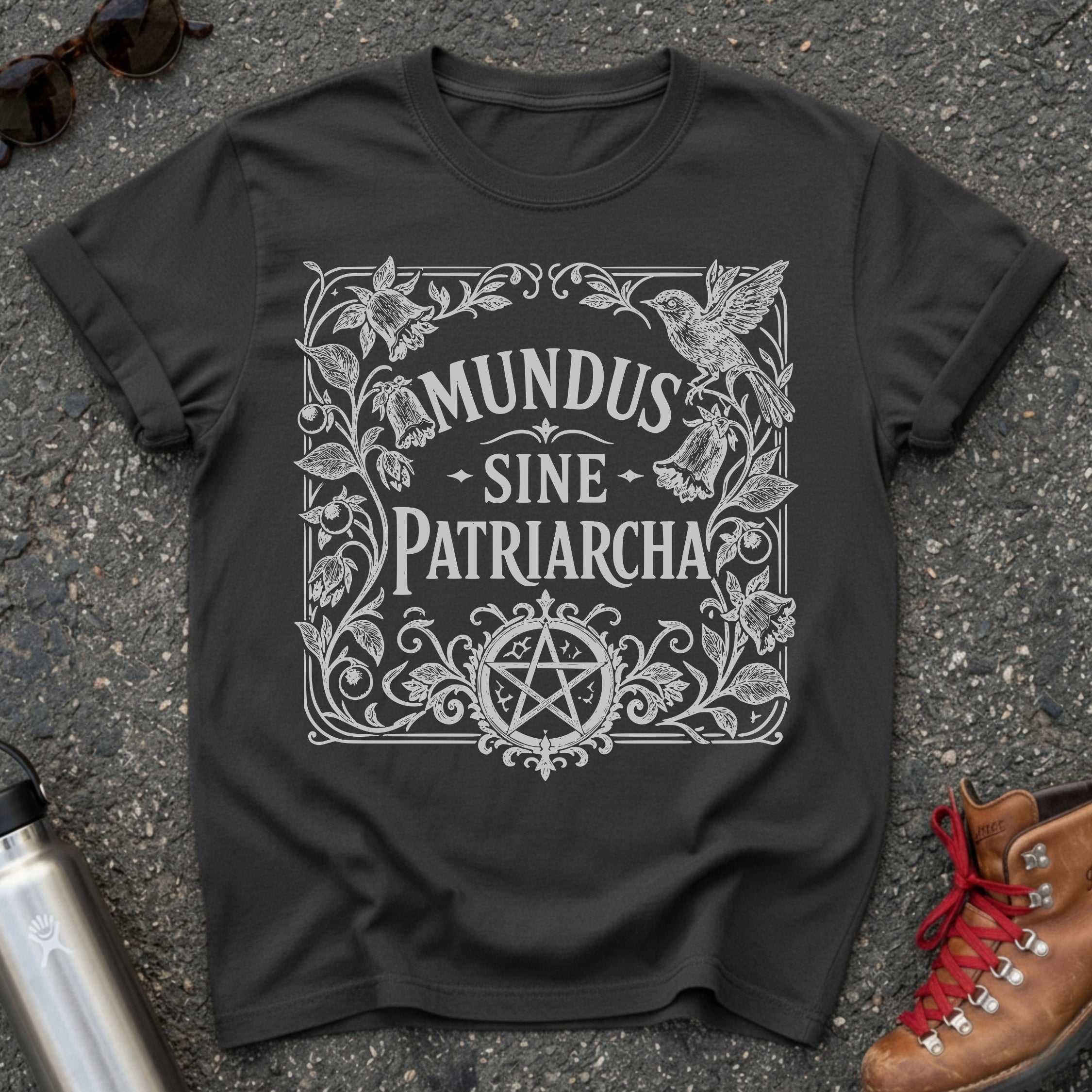 Feminist Mundus Sine Patriarcha Pentacle Shirt