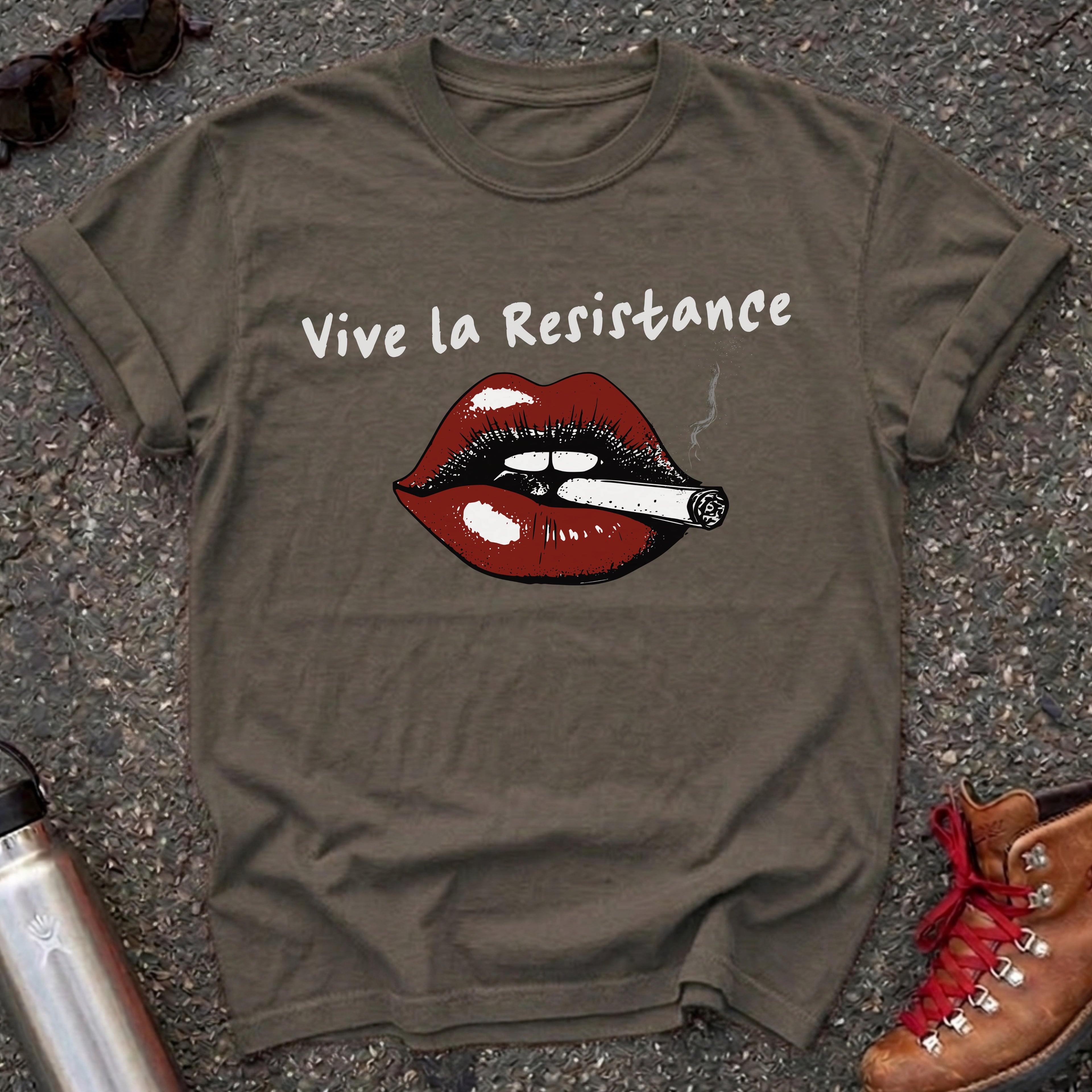 Vive la Resistance Red Lips Shirt