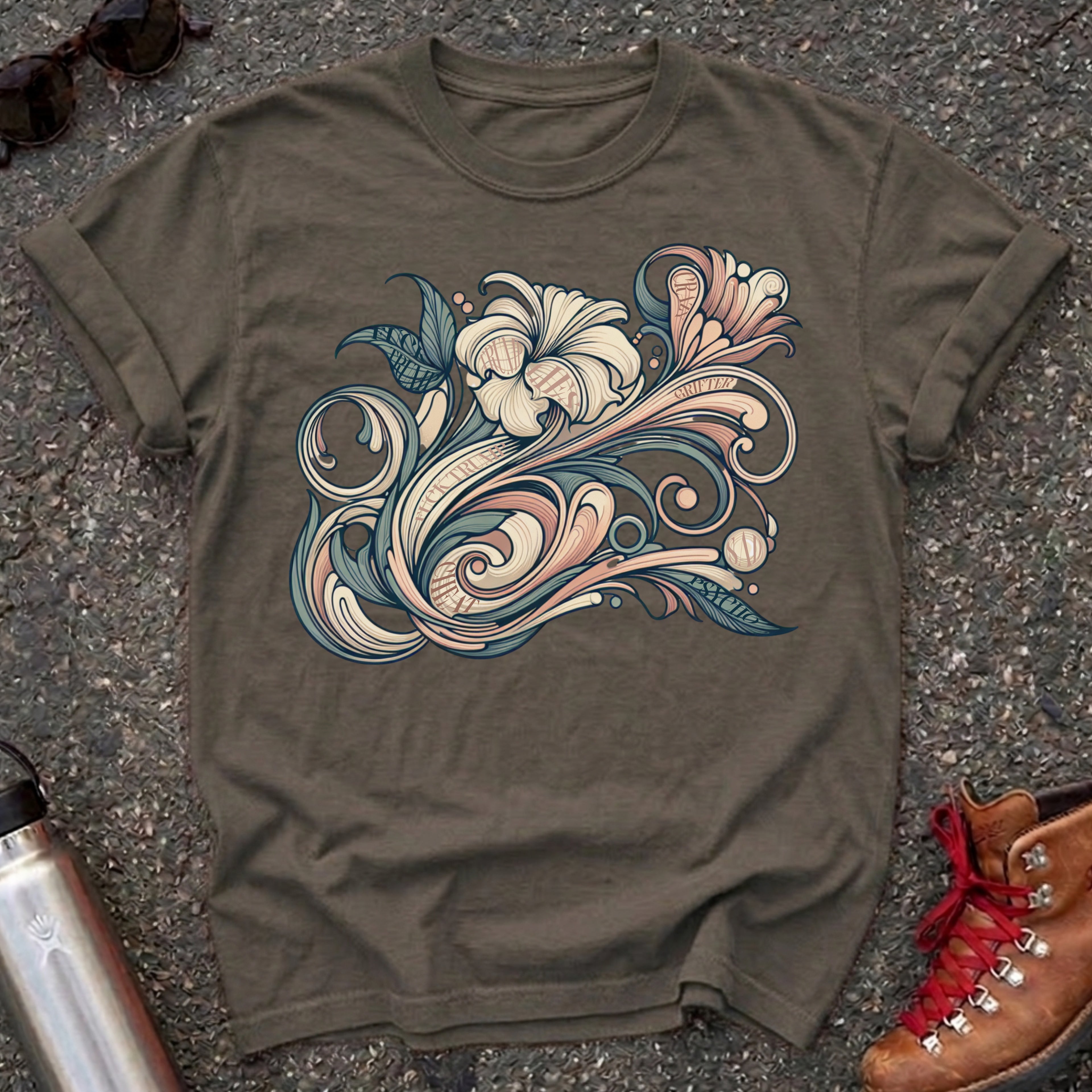Hidden Message Botanical Protest Shirt
