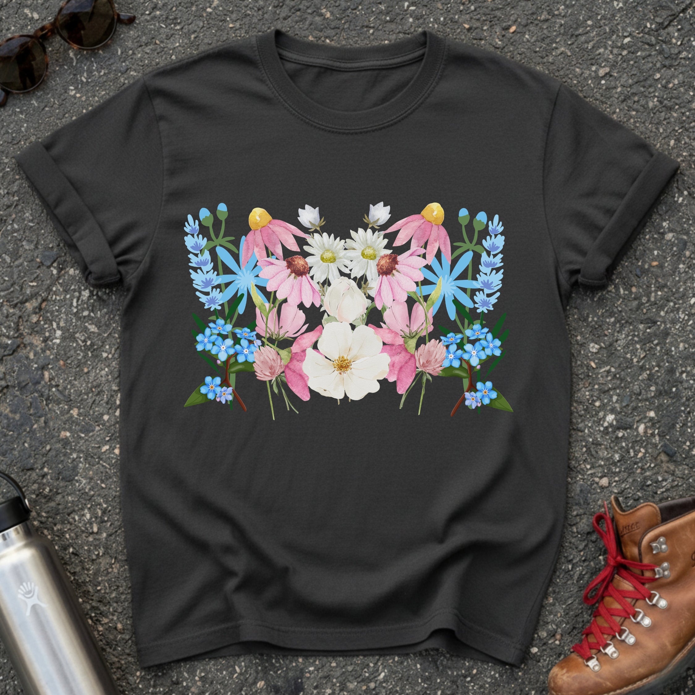 Trans Pride Floral Flag Shirt