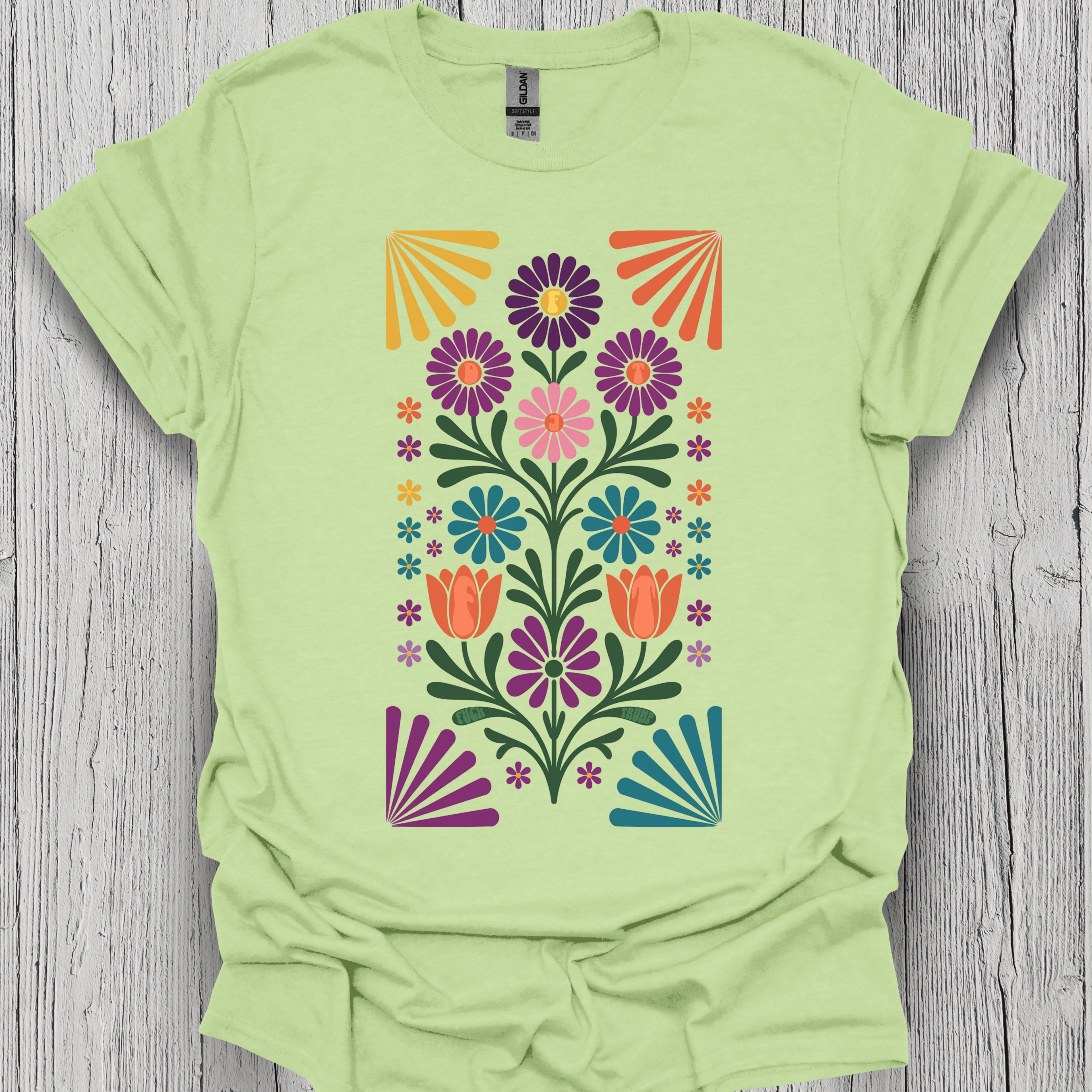 Subtle Folk Art FDT Flower Shirt