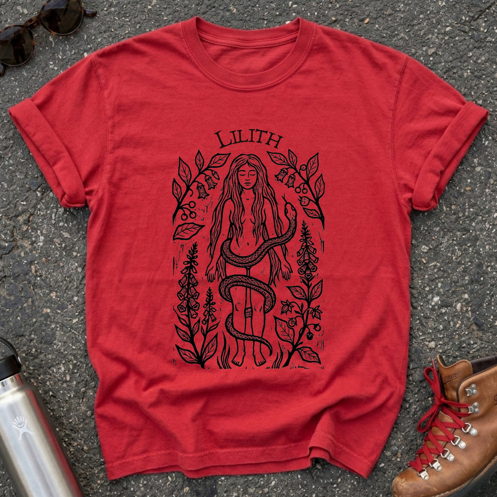 Lilith and Snake Feminist Tshirt