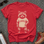 Feminist Raccoon Cotton Graphic Shirt
