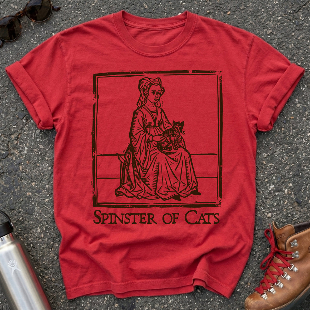 Medieval Cat Lady Spinster of Cats Shirt,